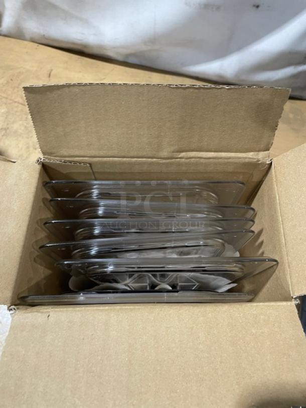 BRAND NEW! Cambro Camwear Series Commercial Clear Polycarbonate 1/3 Size Food Pan Covers! Model: 30CWCH135! - Image 5 of 8