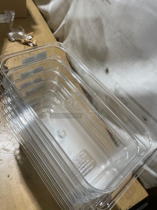 BRAND NEW! Cambro Camwear Series Commercial Clear Polycarbonate 1/3 Size 6" Deep Food Pans! Model: 36CW135! - Image 7 of 9
