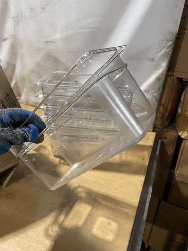 BRAND NEW! Cambro Camwear Series Commercial Clear Polycarbonate 1/3 Size 6" Deep Food Pans! Model: 36CW135! - Image 8 of 9