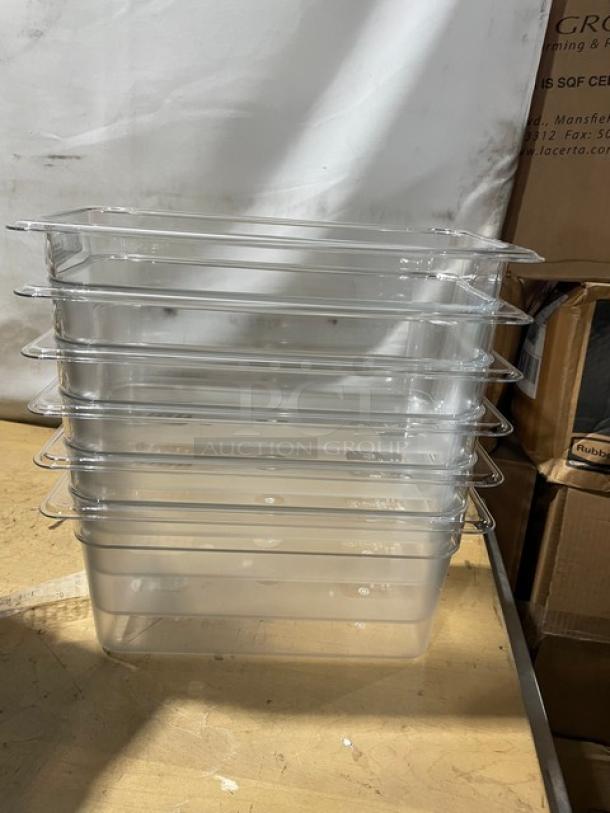 BRAND NEW! Cambro Camwear Series Commercial Clear Polycarbonate 1/3 Size 6" Deep Food Pans! Model: 36CW135! - Image 5 of 9