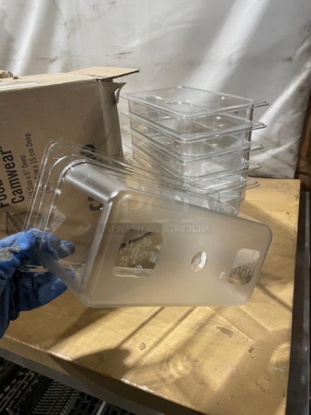 BRAND NEW! Cambro Camwear Series Commercial Clear Polycarbonate 1/3 Size 6" Deep Food Pans! Model: 36CW135! - Image 8 of 9