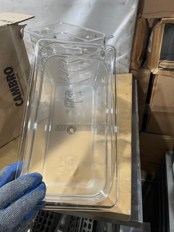 BRAND NEW! Cambro Camwear Series Commercial Clear Polycarbonate 1/3 Size 6" Deep Food Pans! Model: 36CW135! - Image 9 of 9