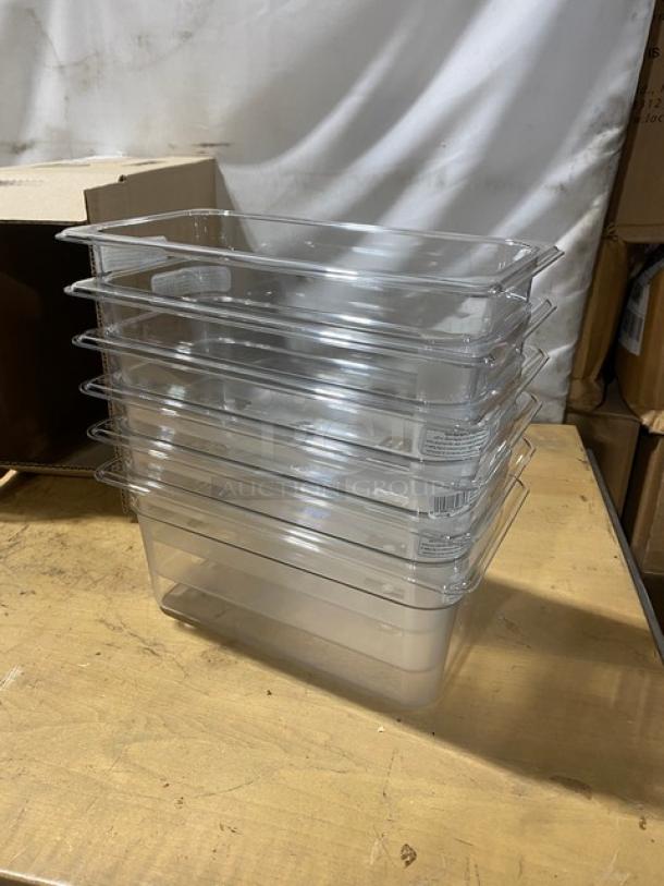 BRAND NEW! Cambro Camwear Series Commercial Clear Polycarbonate 1/3 Size 6" Deep Food Pans! Model: 36CW135! - Image 4 of 6