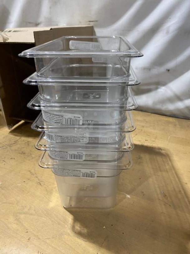 BRAND NEW! Cambro Camwear Series Commercial Clear Polycarbonate 1/3 Size 6" Deep Food Pans! Model: 36CW135! - Image 5 of 6