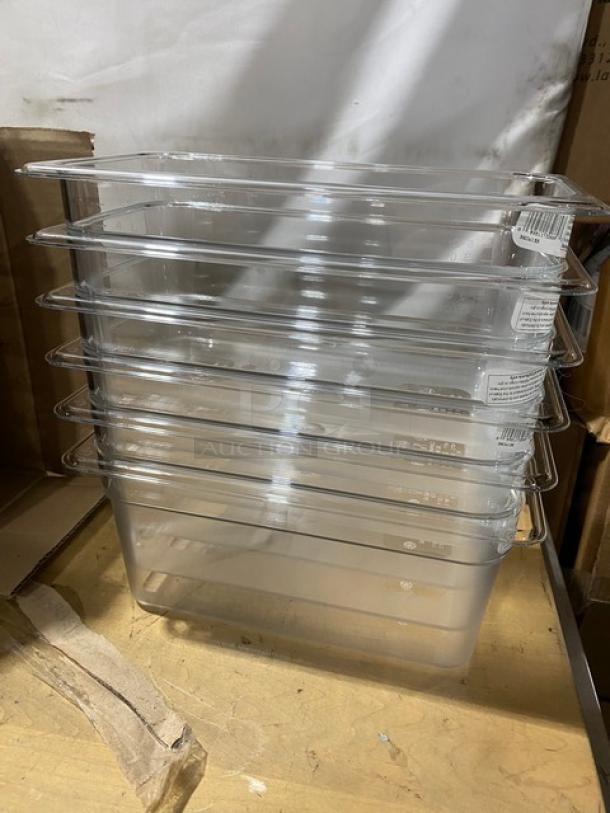 BRAND NEW! Cambro Camwear Series Commercial Clear Polycarbonate 1/3 Size 6" Deep Food Pans! Model: 36CW135! - Image 5 of 7
