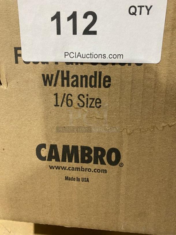 BRAND NEW! Cambro Camwear Series Commercial Clear Polycarbonate 1/6 Size Handled Food Pan Covers! Model: 60CWCH135! - Image 4 of 8