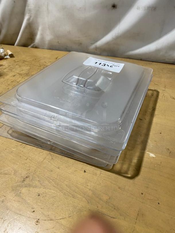 Rubbermaid Commercial Clear Polycarbonate Handled Food Pan Covers! Model: 128P! 6X Your Bid! - Image 2 of 5