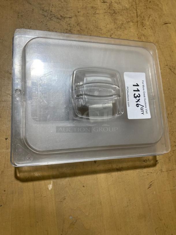 Rubbermaid Commercial Clear Polycarbonate Handled Food Pan Covers! Model: 128P! 6X Your Bid! - Image 3 of 5