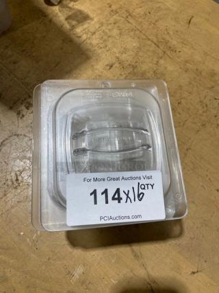 Commercial Clear Polycarbonate Handled Food Pan Covers! 16X Your Bid!