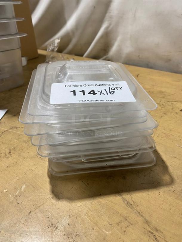 Commercial Clear Polycarbonate Handled Food Pan Covers! 16X Your Bid! - Image 2 of 6