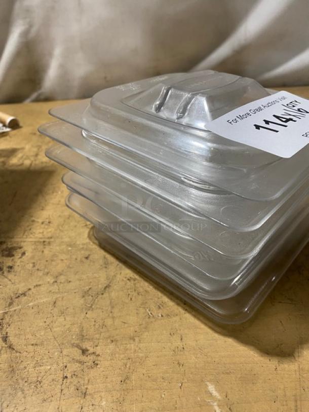 Commercial Clear Polycarbonate Handled Food Pan Covers! 16X Your Bid! - Image 3 of 6