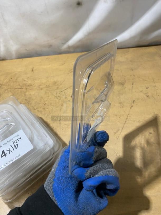 Commercial Clear Polycarbonate Handled Food Pan Covers! 16X Your Bid! - Image 5 of 6