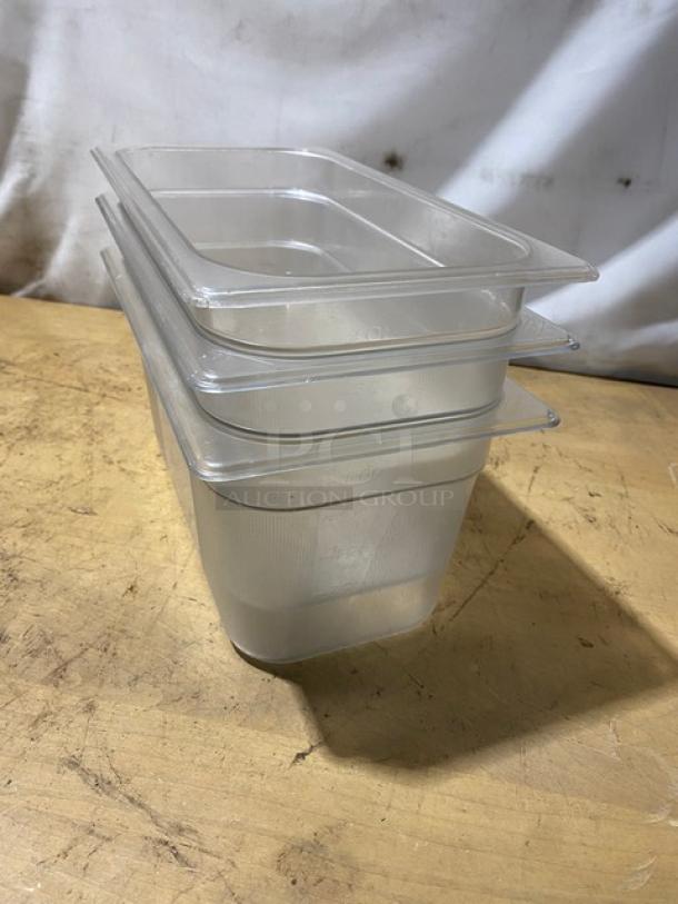 Commercial Clear Polycarbonate Food Pans! 3X Your Bid! - Image 4 of 8