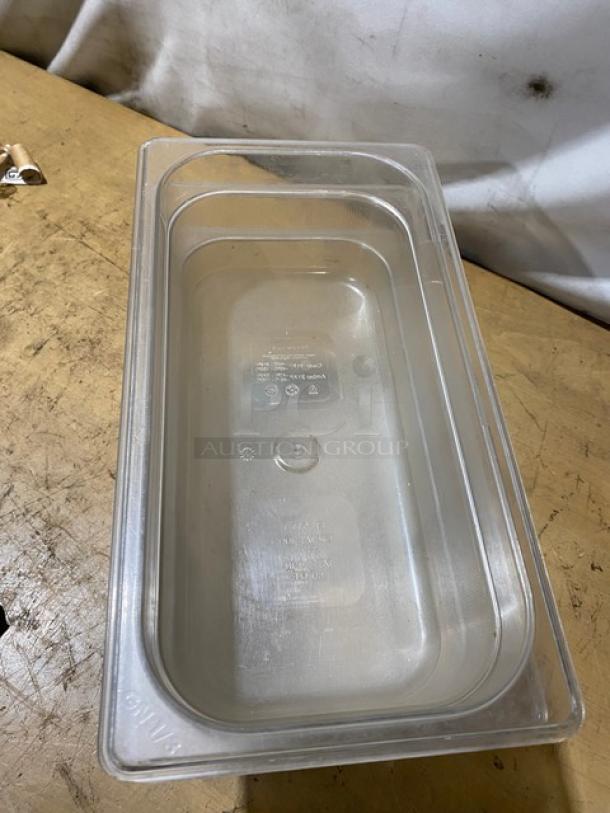 Commercial Clear Polycarbonate Food Pans! 3X Your Bid! - Image 5 of 8