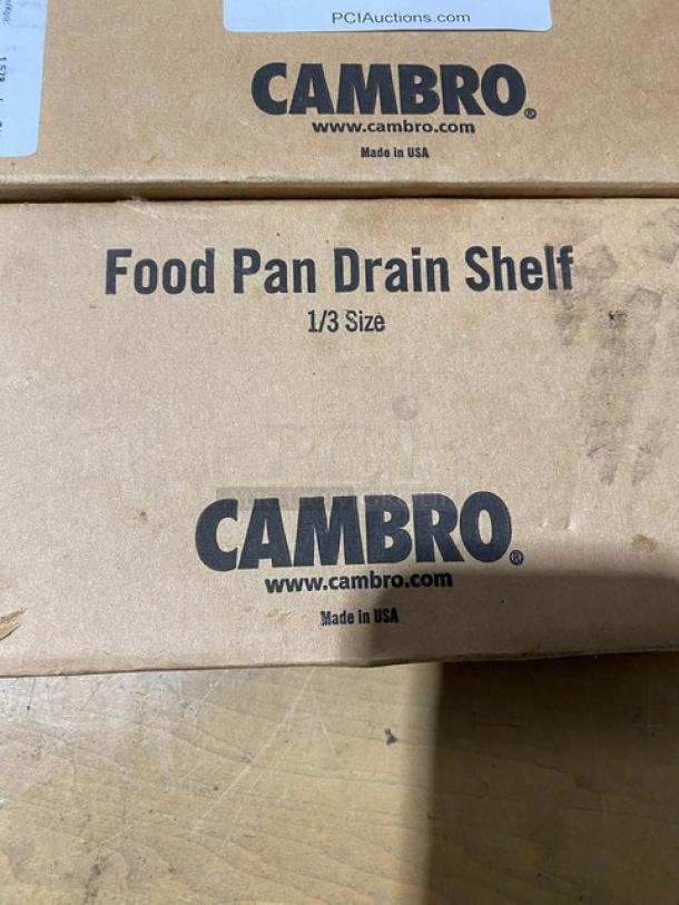 BRAND NEW! Cambro Commercial Amber 1/3 Size H-Pan Drain Shelf! Model: 30HPD150! 2X Your Bid! - Image 2 of 6