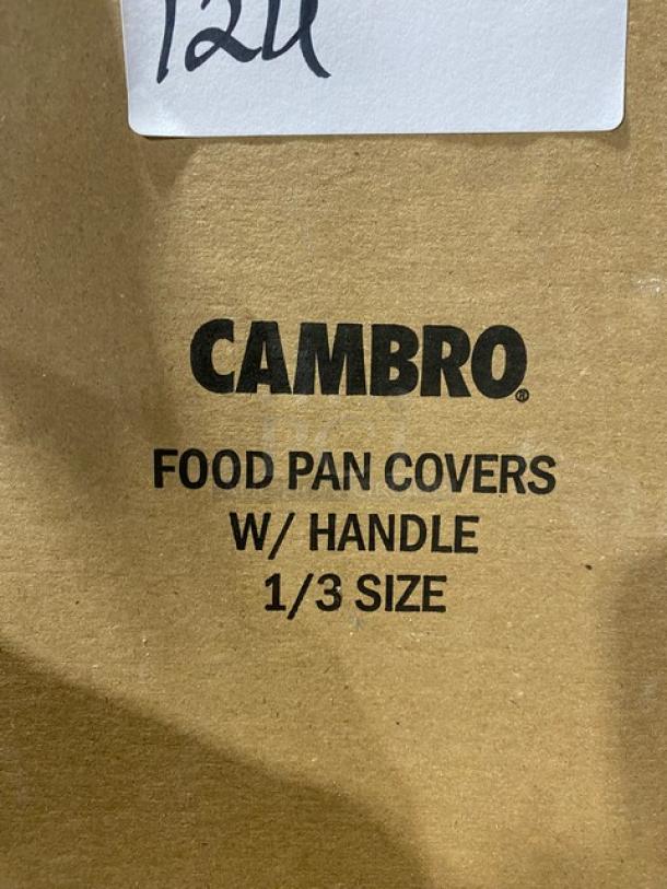 BRAND NEW! Cambro Commercial Clear Polycarbonate 1/3 Size Handled Food Pan Covers! Model: 30CWCHTRI135! - Image 4 of 7