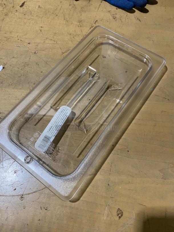 BRAND NEW! Cambro Commercial Clear Polycarbonate 1/3 Size Handled Food Pan Covers! Model: 30CWCHTRI135! - Image 7 of 7