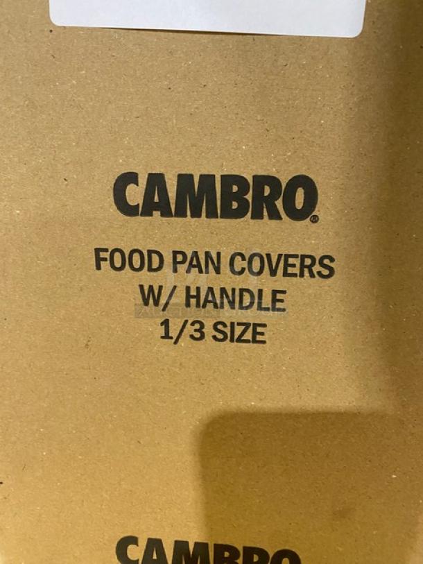 BRAND NEW! Cambro Commercial Clear Polycarbonate 1/3 Size Handled Food Pan Covers! Model: 30CWCHTRI135! - Image 2 of 7