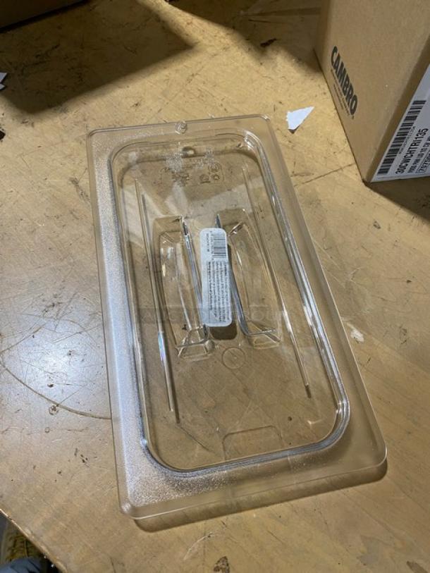 BRAND NEW! Cambro Commercial Clear Polycarbonate 1/3 Size Handled Food Pan Covers! Model: 30CWCHTRI135! - Image 5 of 7
