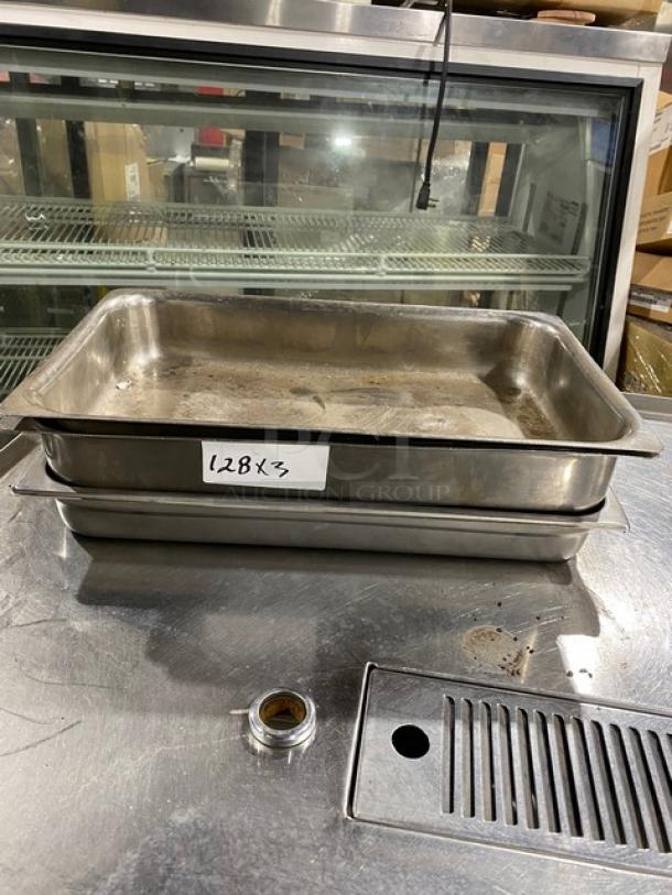 Commercial Stainless Steel Hotel/Steamtable Pans! 3X Your Bid! - Image 1 of 7