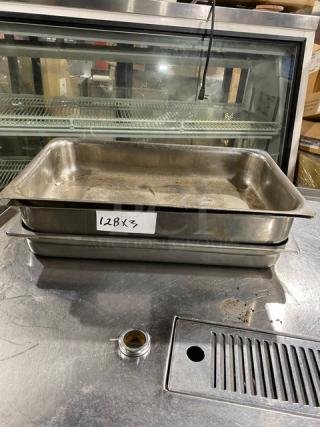 Commercial Stainless Steel Hotel/Steamtable Pans! 3X Your Bid!