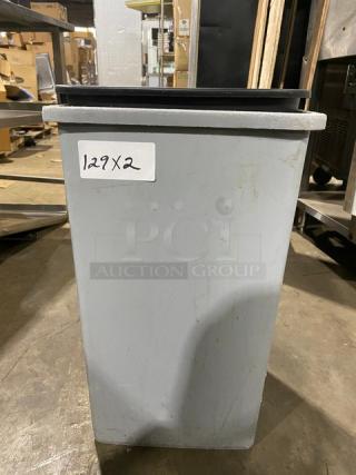 Commercial Heavy Duty Rectangular Trash/Waste Containers! 2X Your Bid!