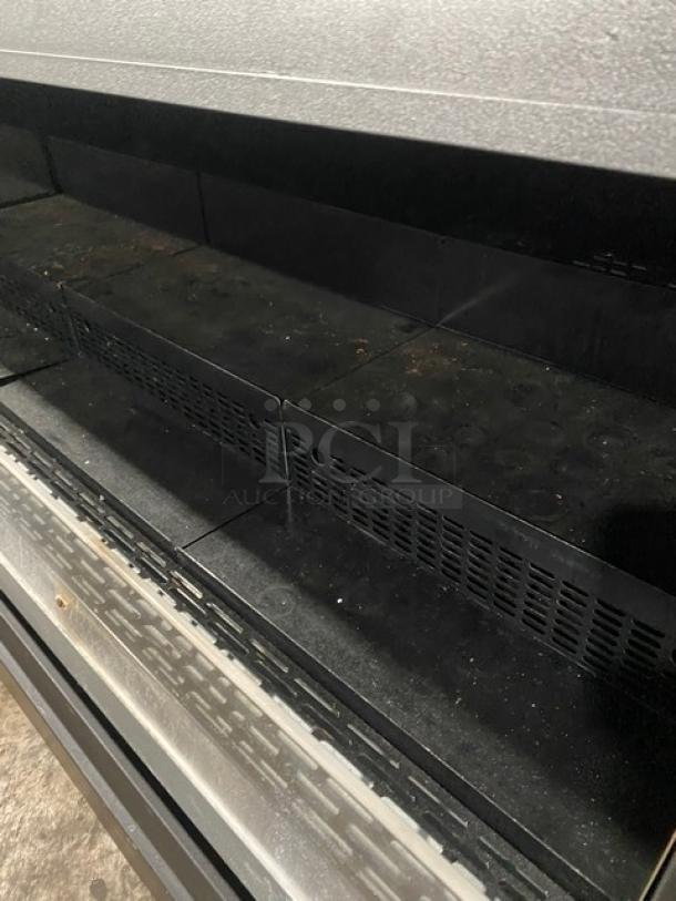 Structural Concepts Commercial Black Refrigerated Dual Service Open Grab-N-Go Merchandiser Display Case! With Curved Glass Top Display Showcase! With Rear Access Sliding Glass Doors! Model: SB5766.3923A SN: 439439IN221804! 220V 1 Phase! On Legs! - Image 5 of 9