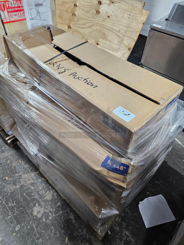 BRAND NEW SCRATCH & DENT! BULK 14" x 48" 2 Tier Wire Shelving! - Image 2 of 4