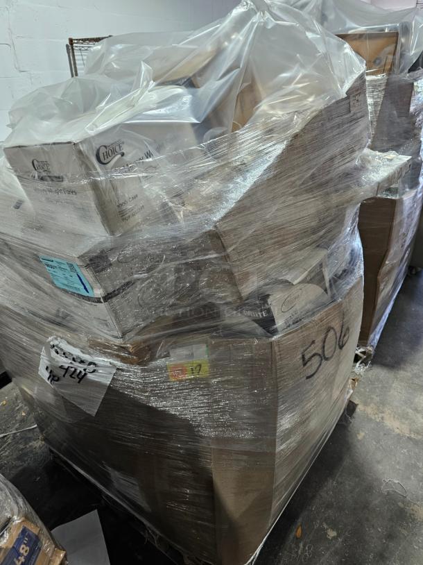 HUGE RESTAURANT LIQUIDATION PALLET! Cups, sinks, tables, and more! - Image 1 of 2