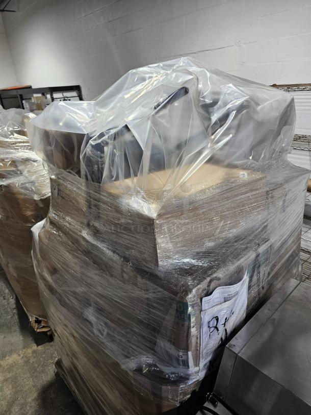 HUGE RESTAURANT LIQUIDATION PALLET! Cups, sinks, tables, shelving, dishes, and more! - Image 1 of 1