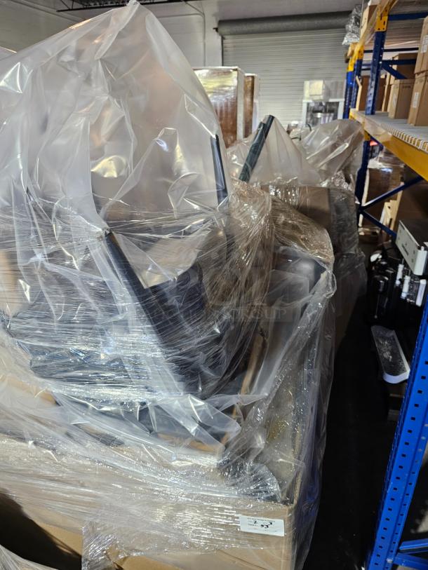 HUGE LIQUIDATION PALLET LOT! Restaurant Supplies, Disposables, Stools, Shelving, AND EQUIPMENT! 3 Pallets Total! HUGE LOT - Image 2 of 2