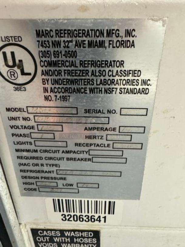 Marc Seafood Display Case, 120 V, 1 Phase, Tested & Working! - Image 3 of 4