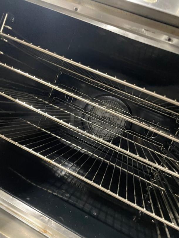 Blodgett Commercial Stainless Steel Natural Gas Powered Double Stacked Convection Oven! With Wire Oven Racks! SN: 081914RA110T! On Casters! 2X Your Bid Makes One Unit! - Image 6 of 9