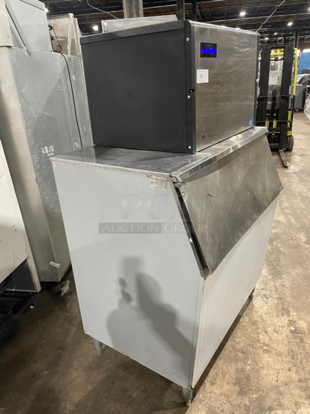 Ice-O-Matic Commercial Stainless Steel Air-Cooled Ice Making Machine Head! Energy Star Certified! With Heavy Duty Ice Bin! Model: ICE0500FA5 SN: 12091280010419! 115V 1 Phase! On Legs! - Image 2 of 8
