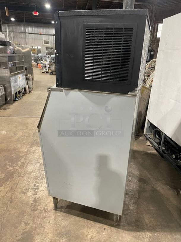 Ice-O-Matic Commercial Stainless Steel Air-Cooled Ice Making Machine Head! Energy Star Certified! With Heavy Duty Ice Bin! Model: ICE0500FA5 SN: 12091280010419! 115V 1 Phase! On Legs! - Image 3 of 8