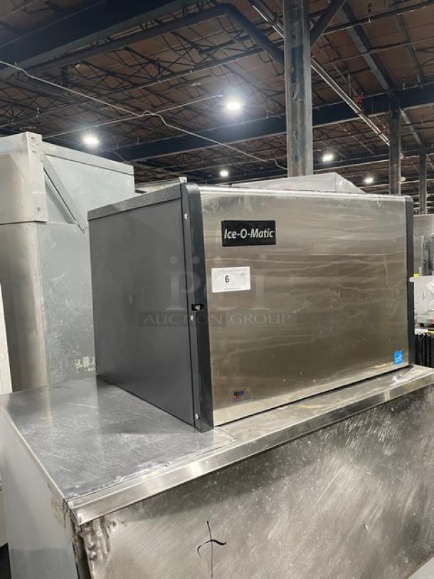 Ice-O-Matic Commercial Stainless Steel Air-Cooled Ice Making Machine Head! Energy Star Certified! With Heavy Duty Ice Bin! Model: ICE0500FA5 SN: 12091280010419! 115V 1 Phase! On Legs! - Image 7 of 8