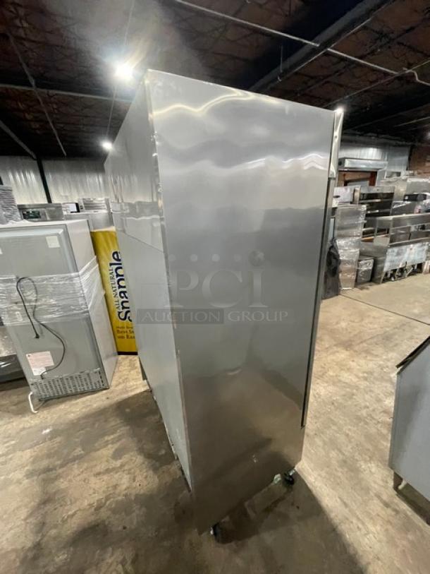 Turbo Air Maximum Series Commercial Stainless Steel Solid 2 Door Reach In Freezer! Energy Star Certified! With Poly Coated Wire Racks! Model: MSF-49NM SN: NF49308075! 110-120V 1 Phase! On Casters! - Image 3 of 9