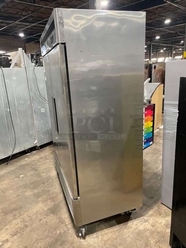 Turbo Air Maximum Series Commercial Stainless Steel Solid 2 Door Reach In Freezer! Energy Star Certified! With Poly Coated Wire Racks! Model: MSF-49NM SN: NF49308075! 110-120V 1 Phase! On Casters! - Image 4 of 9