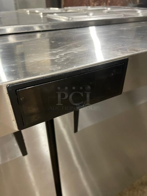 Atosa! 2021 Late Model! Commercial Stainless Steel Refrigerated 2 Door Mega Top Salad/Sandwich Prep Table! With Pan Covers! With Poly Coated Wire Racks! Model: MSF8307GR SN: MSF8307GRAUS1T0321113000C40037! 115V 1 Phase! On Casters! Working When Removed! Still Under Warranty! - Image 11 of 12