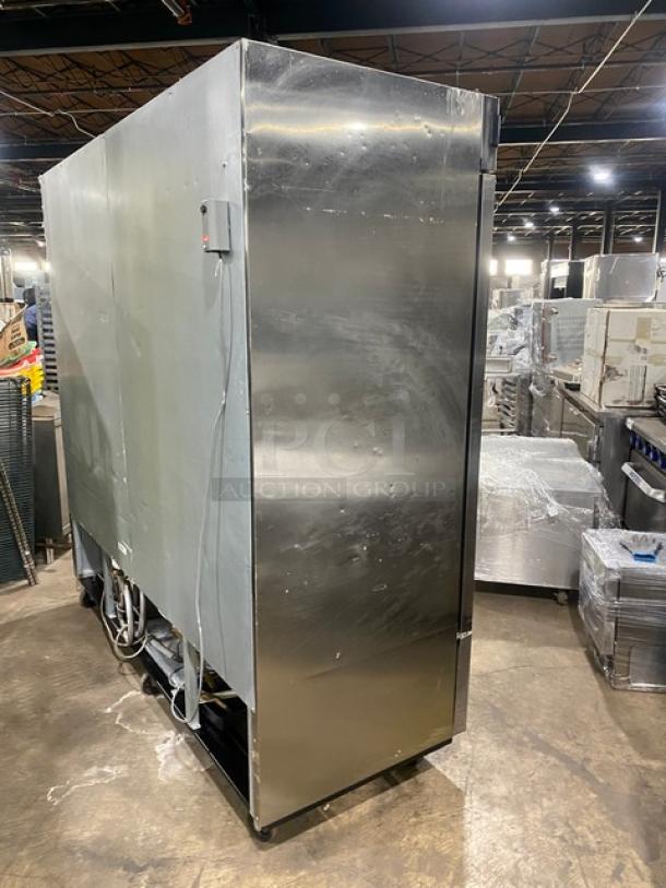 Blue Air Commercial Stainless Steel Solid 3 Door Reach In Refrigerator! With Digital Controls! With Poly Coated Wire Rack! Model: BSR72! 115V 1 Phase! On Casters! - Image 3 of 11