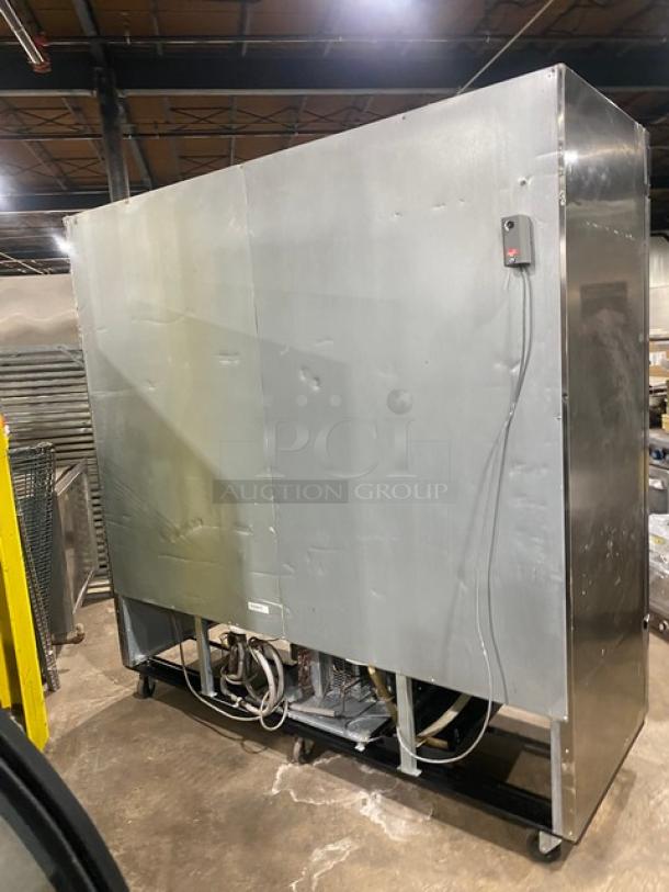 Blue Air Commercial Stainless Steel Solid 3 Door Reach In Refrigerator! With Digital Controls! With Poly Coated Wire Rack! Model: BSR72! 115V 1 Phase! On Casters! - Image 4 of 11