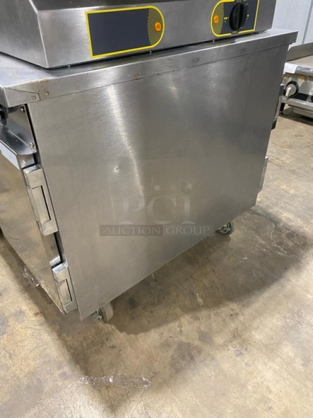 FWE Radiant Heat Series Commercial Stainless Steel Pass-Through Triple Section Undercounter Heated Holding Cabinet! With Individual Controls! Model: HLC-12D-3H-P SN: 154360401! 120V! On Casters! - Image 4 of 8