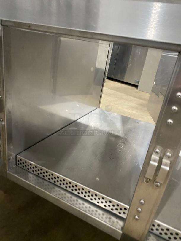 FWE Radiant Heat Series Commercial Stainless Steel Pass-Through Triple Section Undercounter Heated Holding Cabinet! With Individual Controls! Model: HLC-12D-3H-P SN: 154360401! 120V! On Casters! - Image 6 of 8