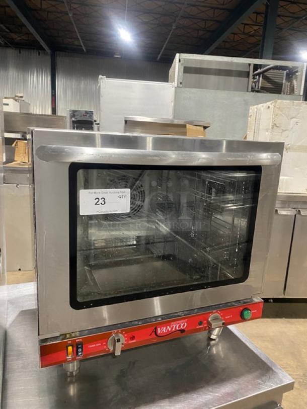 Avantco Commercial Stainless Steel Electric Powered Half Size Countertop Convection Oven! With Steam Injection! Model: 177CO32M SN: CO32M22120053! 208/240V 1 Phase! On Legs! - Image 1 of 8