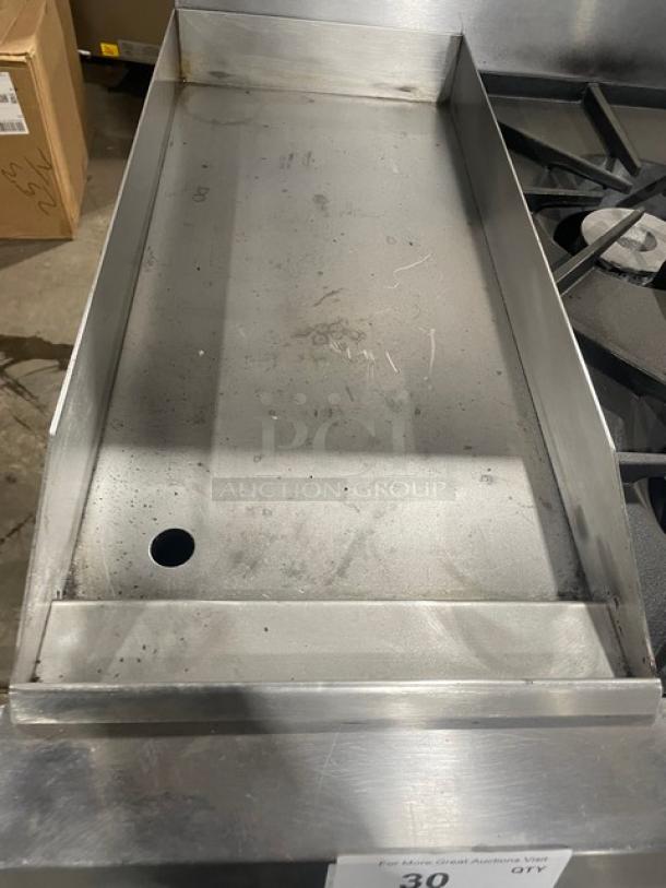 Southbend Commercial Stainless Steel Natural Gas Powered 4 Burner Range/Flat Griddle Split Top & Oven Combo! With Back Splash! With Wire Oven Rack! Model: X336D-1GL SN: 04C65469! On Casters! Working When Removed! - Image 6 of 11