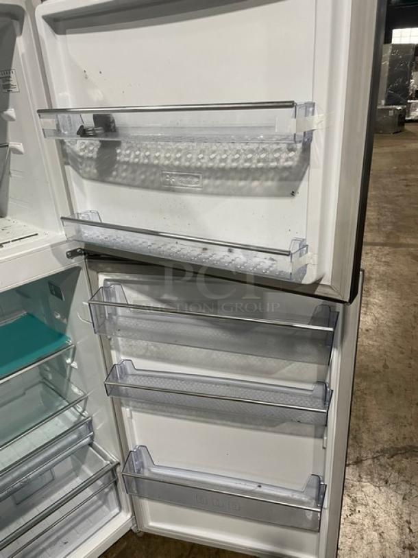 Beko Commercial Stainless Steel 2 Door Dual Sectioned Refrigerator/Top Freezer Combo! With Adjustable Shelving! Model: D70440NU SN: 22-116569-08! 120V! - Image 8 of 11