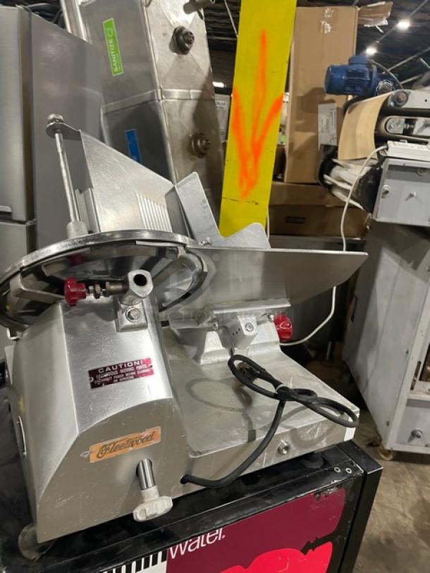 Fleetwood Commercial Heavy Duty Electric Powered Countertop Deli Meat Slicer! With 12" Blade! Model: 412E SN: 412300-35471! 115V 1 Phase! On Legs! - Image 4 of 8