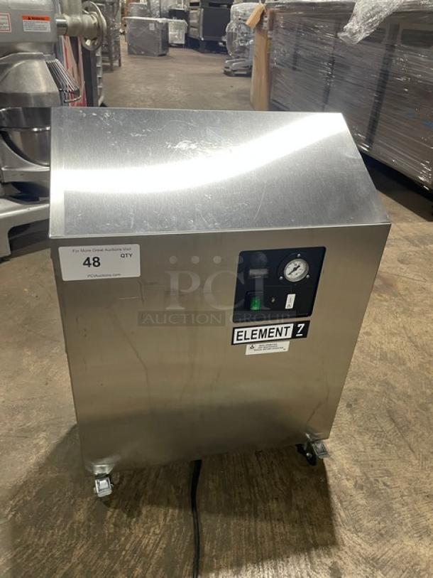 Jun-Air Element 7 Series Commercial Stainless Steel Nitrogen Generator System! Model: 87R-4MN1-HSBHH SN: 0718800602! 120V! - Image 1 of 7