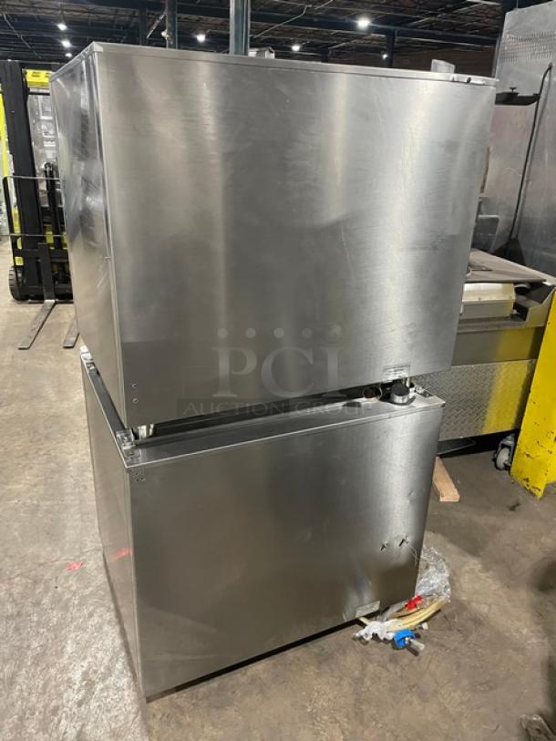 Eloma Genius Series Commercial Stainless Steel Electric Powered Double Stacked Combi Oven! With Digital Controls! With Built In Pan Holding Racks! On Legs! 2X Your Bid Make One Unit! - Image 3 of 10