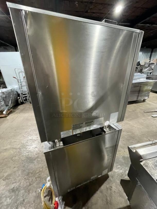 Eloma Genius Series Commercial Stainless Steel Electric Powered Double Stacked Combi Oven! With Digital Controls! With Built In Pan Holding Racks! On Legs! 2X Your Bid Make One Unit! - Image 4 of 10